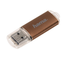 HAMA Laeta 32GB braun / Flash-Disk / USB 2.0 / bis zu 10 MB
