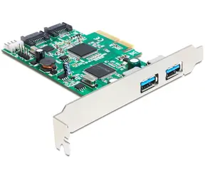 DeLock PCI Express Karte > 2 x extern USB 3.0, 2 x intern SATA 6 Gb/s