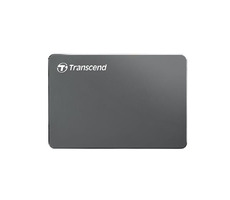 Transcend StoreJet 25C3N 2 TB / 2,5-Zoll-Festplatte / USB 3.0 / ultradünn / 5400 U/min / Aluminiumgehäuse
