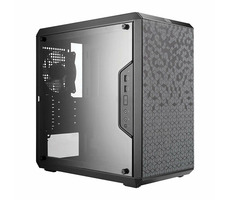 Cooler Master MasterBox Q300L schwarz / Micro ATX / 2x USB 3.0 / 1x 120mm / ohne Netzteil / transparente Seite