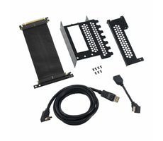 CableMod Vertikale PCI-e-Halterung - HDMI + DisplayPort schwarz