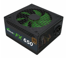 Evolveo FX 650 80Plus Bronze / 650 W / aktives PFC / ATX 12V 2,2 / 140-mm-Lüfter / 80PLUS Bronze / Schwarz