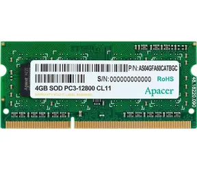 Apacer 4 GB 1600 MHz / SODIMM / DDR3 / CL11 / 1,5 V