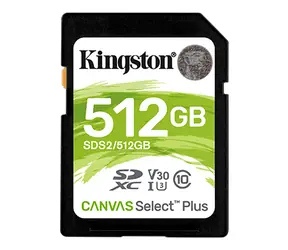 Kingston Canvas Select PLUS SDXC 512 GB / UHS-I V10 / U1 / Klasse 10