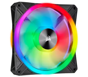 Corsair iCUE QL140 RGB PWM 140 mm schwarz / PWM-Lüfter / 140 mm / 1250 U/min / 26 dBA / adressierbare RGB-LED