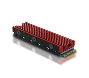 Axagon CLR-M2, passiver Aluminiumkühler für ein- und zweiseitige M.2-SSD-Festplatte, Höhe 12 mm