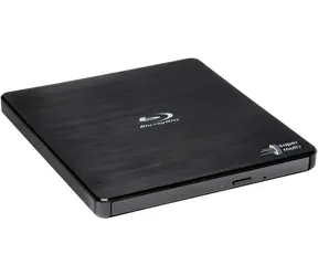 Hitachi-LG BP55EB40 Slim schwarz / Externer Blu-ray-Brenner / USB 2.0 / 2-5-6-8-24x schreiben / 5-6-8-24x lesen / Nachverkauf
