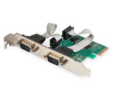 Digitus Adapter PCI 2x DSUB 9 / +Low Profile / Chipsatz: ASIX99100