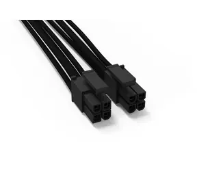 be quiet! CC-4420 ATX&EPS 4+4pin Kabel schwarz / 1x 4+4pin (CPU) / Länge 450mm
