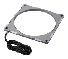 Phantenks Halos Lux Rahmen 140mm schwarz / RGB LED / 4pin / Alu