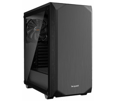 be quiet! PURE BASE 500 Window schwarz / ATX / 2x USB 3.0 + 2x Klinke 3,5mm / 2x 140 mm