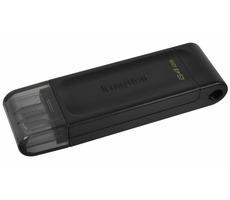 Kingston DataTraveler 70 64GB schwarz / Flash Disk / USB 3.2 Gen 1 - (USB-C 3.0)