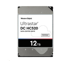 WD Ultrastar DC HC520 12 TB (0F29532) / HDD / 3,5" SAS III / 7.200 U/min / 256 MB Cache / 5 Jahre / für Server / Bulk