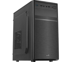 AeroCool CS-103 schwarz / PC-Gehäuse / 2x USB 2.0 & 1x USB 3.0 / Ohne Stromquelle