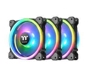 Thermaltake Riing Trio 14 LED RGB TT Premium Edition (3 Stück) / Lüfter / 140 x 140 x 25 mm / 1400 U/min / 26,5 dB