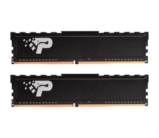 Patriot Signature Premium 16 GB (2 x 8 GB) 2666 MHz schwarz / DDR4 / Non-ECC / Ungepuffert / CL19 / 1,2 V 