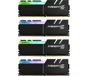 G.Skill Trident Z RGB 64GB (4x16GB) 3200MHz schwarz / DDR4 / CL16-18-18-38 / 1,35V / XMP 2.0 / LED-Hintergrundbeleuchtung