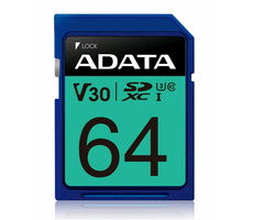 ADATA SDXC 512 GB/ UHS-II / U3 / R: 100 MB/s / W: 80 MB/s / geeignet für 4K