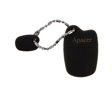 Apacer AH118 64GB schwarz / USB-Stick / USB 2.0 / mit Hülle