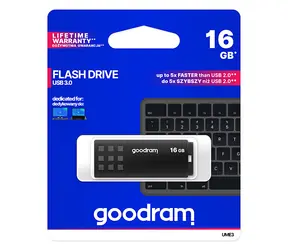 Goodram UME3 16GB schwarz / Flash-Laufwerk / USB 3.0 / Lesen: 60MBs / Schreiben: 20MBs