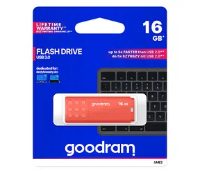 Goodram UME3 16 GB orange / Flash-Disk / USB 3.0 / Lesen: 60 MB / Schreiben: 20 MB