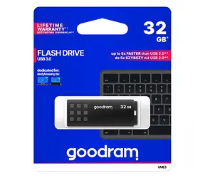 Goodram UME3 32 GB schwarz / Flash-Disk / USB 3.0 / Lesen: 60 MB / Schreiben: 20 MB