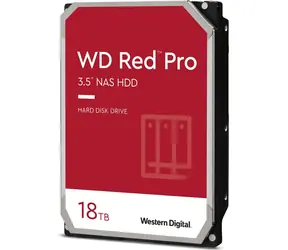 WD Red Pro 18 TB / HDD / 3,5" SATA III / 7.200 U/min / 512 MB Cache / 5 Jahre / für NAS