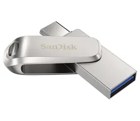 SanDisk Ultra Dual Drive Luxe 256 GB Silber / Flash-Disk / USB-A 3.1 & USB-C 3.1 / Lesen: 150 MB