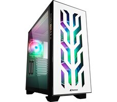 Sharkoon ELITE SHARK CA300T / ATX / 2x USB 3.0 + 1x USB C / ohne Netzteil / transparente Seite