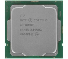 Intel Core i3-10100F bei 3,6 GHz - TRAY / TB 4,3 GHz / 4C8T / 6 MB / ohne VGA / 1200 / Comet Lake / 65 W