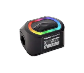 Aqua Computer Durchflusssensor High Flow NEXT / OLED / G1/4 / RGBpx / schwarz