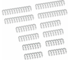 CableMod PRO Bridged Kabelklemmen-Set transparent / 12 Klemmen / 4x24pin / 4x16pin / 4x14pin