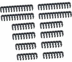 CableMod PRO Bridged Kabelklemmen-Set schwarz / 12 Klemmen / 4x24pin / 4x16pin / 4x14pin
