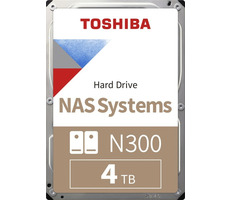 Toshiba N300 NAS 4 TB Bulk / HDD / 3,5 Zoll / SATA III / 7.200 U/min / 256 MB Cache / Intern / 3 Jahre