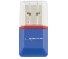 Esperanza EA134B / microSD-Kartenleser / USB 2.0
