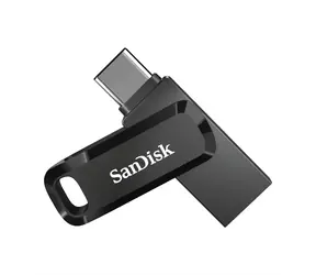 SanDisk Ultra Dual GO 128 GB schwarz / Flash Disk / USB-A + USB-C / Lesegeschwindigkeit bis zu 150 MB/s
