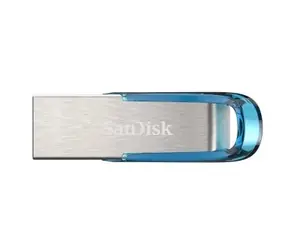 SanDisk Ultra Flair 64GB blau / Flash Disk / USB-A 3.0 / Lesegeschwindigkeit bis zu 150 MB/s 