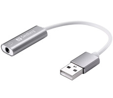 Sandberg Headset USB-Konverter/Adapter 3,5-mm-Klinke auf USB-A 