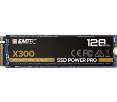 EMTEC X300 SSD Power Pro 128 GB / SSD / M.2 2280 / PCIe 3.0 x4 / R: 1500 MB / W: 500 MB / IOPS: 60 KB 110 KB 