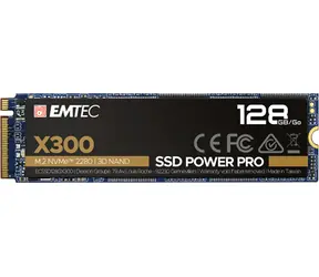 EMTEC X300 SSD Power Pro 128 GB / SSD / M.2 2280 / PCIe 3.0 x4 / R: 1500 MB / W: 500 MB / IOPS: 60 KB 110 KB 