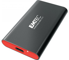 EMTEC Elite X210 256GB SSD schwarz / Externe SSD / Lesen: 500 MB / Schreiben: 500 MB / USB-C 3.1 / 3 Jahre