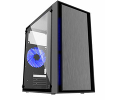 Gembird CCC-FORNAX-960B Fornax 960B schwarz / Micro-ATX / 3x 120 / 2x USB3.0 / ohne Netzteil / transparente Seite