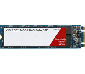 WD Red SA500 M.2 500 GB / M.2 SSD 2280 / SATA III / R: 560 MBit/s / W: 530 MBit/s / IOPS RW 95.000 85.000 / MTBF: 2 Mio. / 5 Jahre