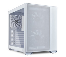 Lian Li O11 Air Mini weiß / E-ATX / Ohne Netzteil / 2x USB-A 3.0 + 1x USB-C 3.1 / transparente Seite