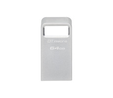 Kingston DataTraveler Micro 64GB silber / Flash Disk / USB 3.2 Gen 1 - (USB-A 3.0)