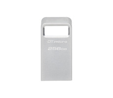 Kingston DataTraveler Micro 256GB Silber / Flash Disk /USB 3.2 Gen 1 - (USB-A 3.0)