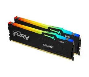 Kingston Fury Beast Schwarz RGB 32 GB (2x 16 GB) DDR5 5200 MHz / CL40 / DIMM / ECC / XMP