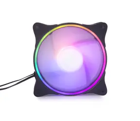 Alphacool Rise Aurora 120-mm-Lüfter schwarz / RGB / Gleitlager / 4-Pin-PWM