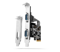 Axagon PCEA-S2N, PCIe-Controller - 2x serieller Port (RS232) 250 kbps, inkl. LP
