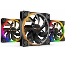 be quiet! Light Wings 140 Dreierpack schwarz / 140 mm / ARGB / Gewehrlager / 23,3 dB bei 1500 U/min / 56 CFM / 4-polig